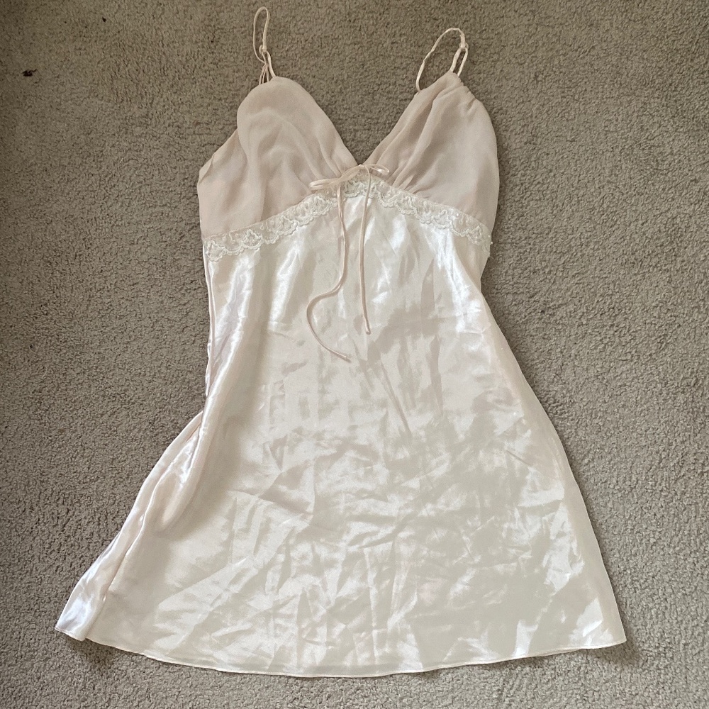 Pink satin dress/nightgown